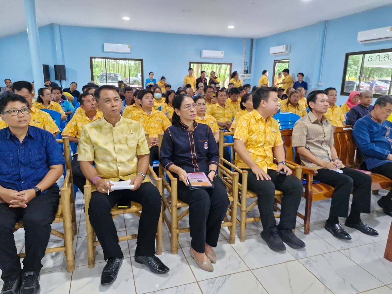 🎗🎗ปลัดกระทรวงมหาดไทย ลงพื้นที่ตรวจเยี่ยมการดำเนินงานการขับเคลื่อนงานหมู่บ้านคนรักษ์ช้างตามโครงการพัชรสุธาคชานุรักษ์