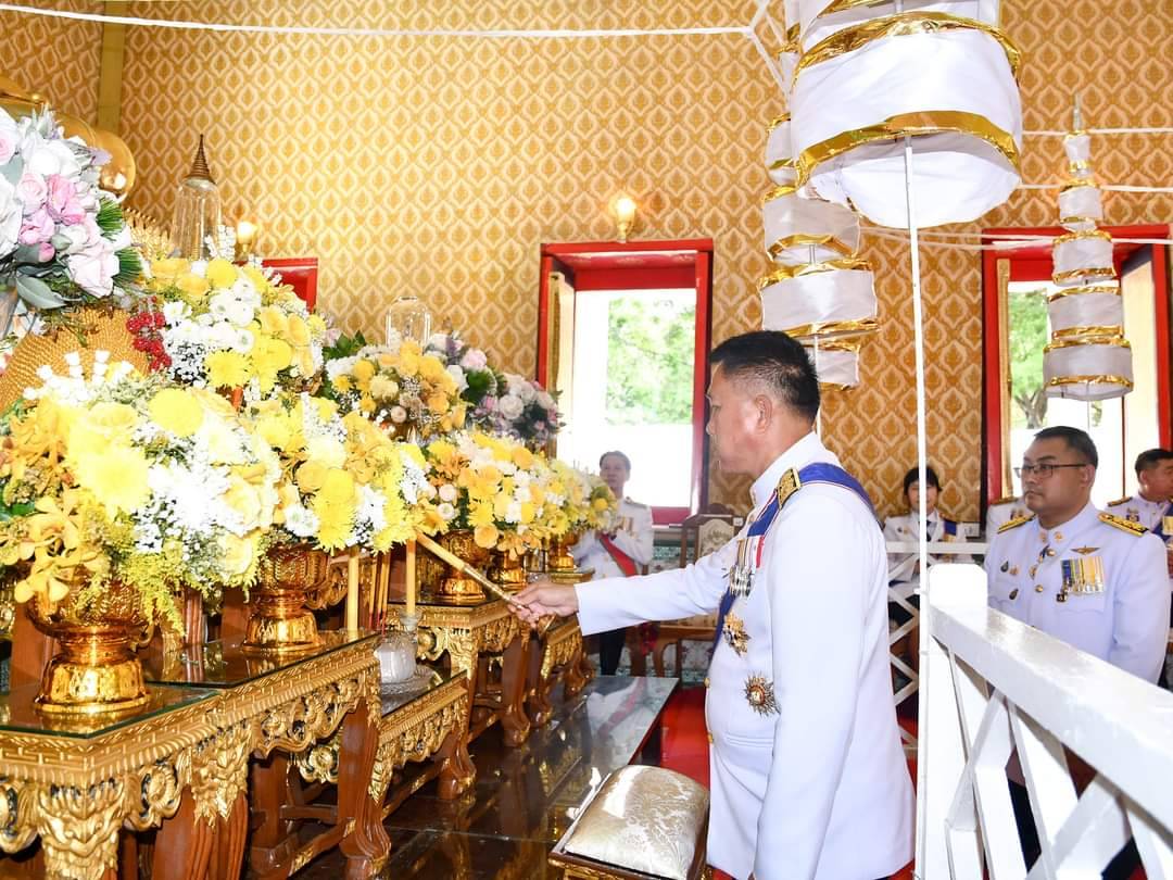 📍📍พช.ชลบุรี ร่วมพิธีเวียนเทียนสมโภชน้ำพระพุทธมนต์ศักดิ์สิทธิ์ เนื่องในโอกาสพระราชพิธีมหามงคลเฉลิมพระชนมพรรษา 6 รอบ 28 กรกฎาคม 2567 จังหวัดชลบุรี