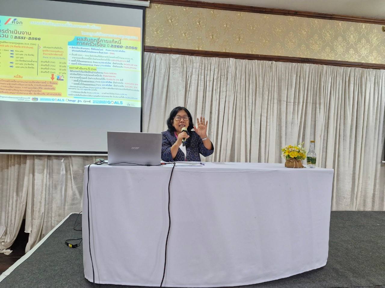 🔶️พช.ชลบุรี จัดประชุมเชิงปฏิบัติการผู้ขับเคลื่อนการบริหารจัดการหนี้ โดยศูนย์จัดการกองทุนชุมชน