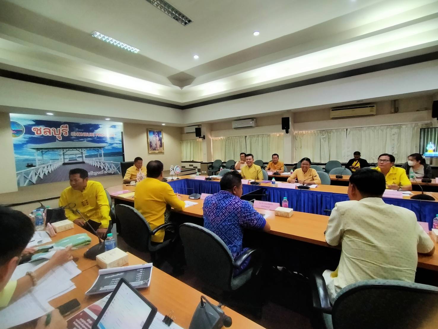 🎗🎗พช.ชลบุรี ร่วมการประชุมขับเคลื่อนและติดตามนโยบายของรัฐบาล และภารกิจสำคัญของปลัดกระทรวงมหาดไทย ประจำปีงบประมาณ พ.ศ. 2567 (เดือนกรกฎาคม 2567)