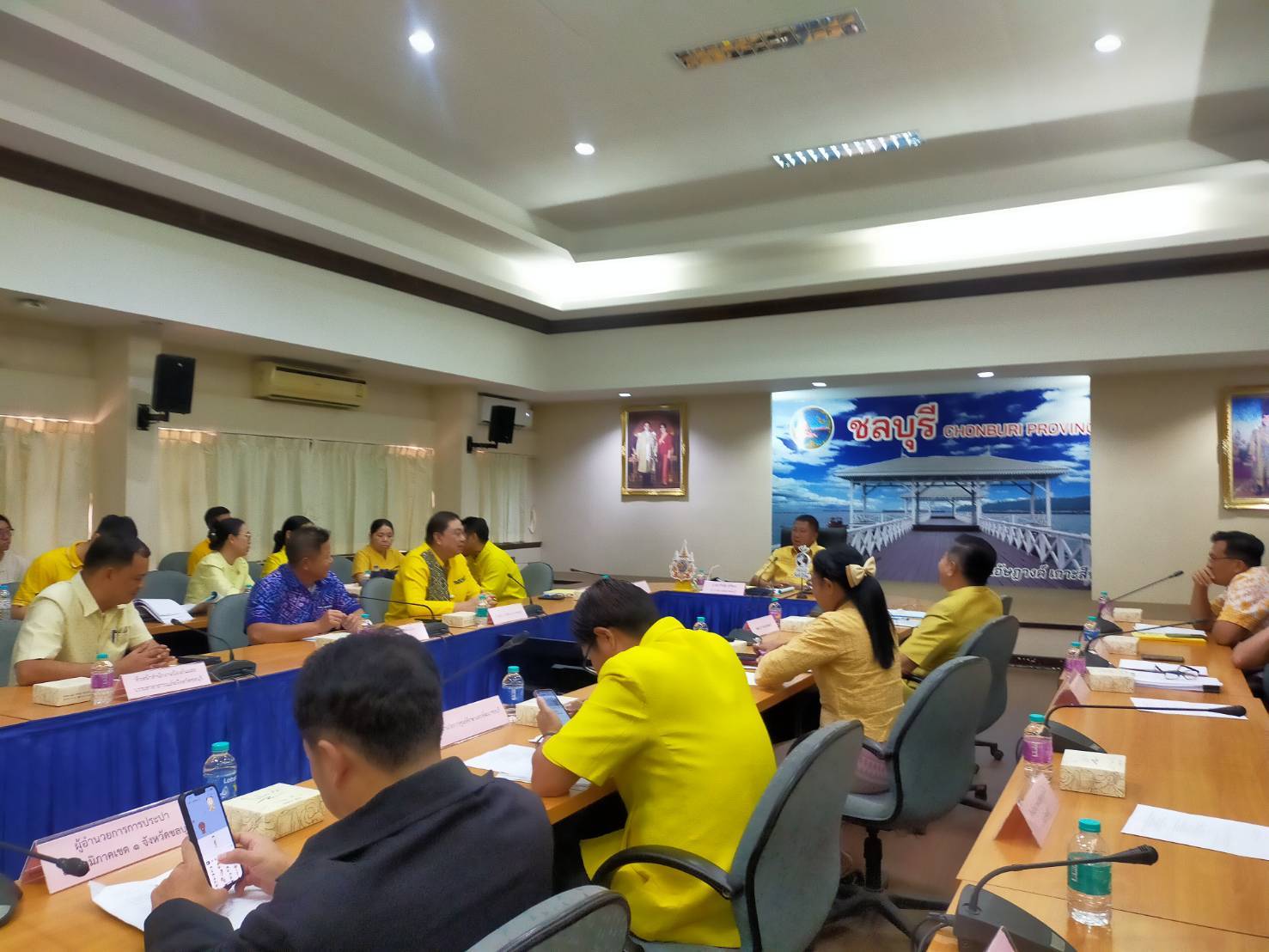 🎗🎗พช.ชลบุรี ร่วมการประชุมขับเคลื่อนและติดตามนโยบายของรัฐบาล และภารกิจสำคัญของปลัดกระทรวงมหาดไทย ประจำปีงบประมาณ พ.ศ. 2567 (เดือนกรกฎาคม 2567)