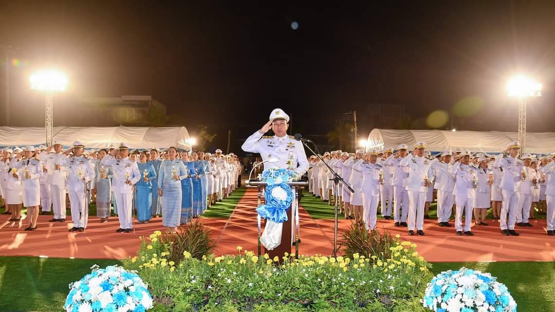 💙💙พช.ชลบุรี ร่วมพิธีถวายเครื่องราชสักการะและวางพานพุ่ม และพิธีจุดเทียนถวายพระพรชัยมงคลสมเด็จพระนางเจ้าสิริกิติ์ พระบรมราชินีนาถ พระบรมราชชนนีพันปีหลวง