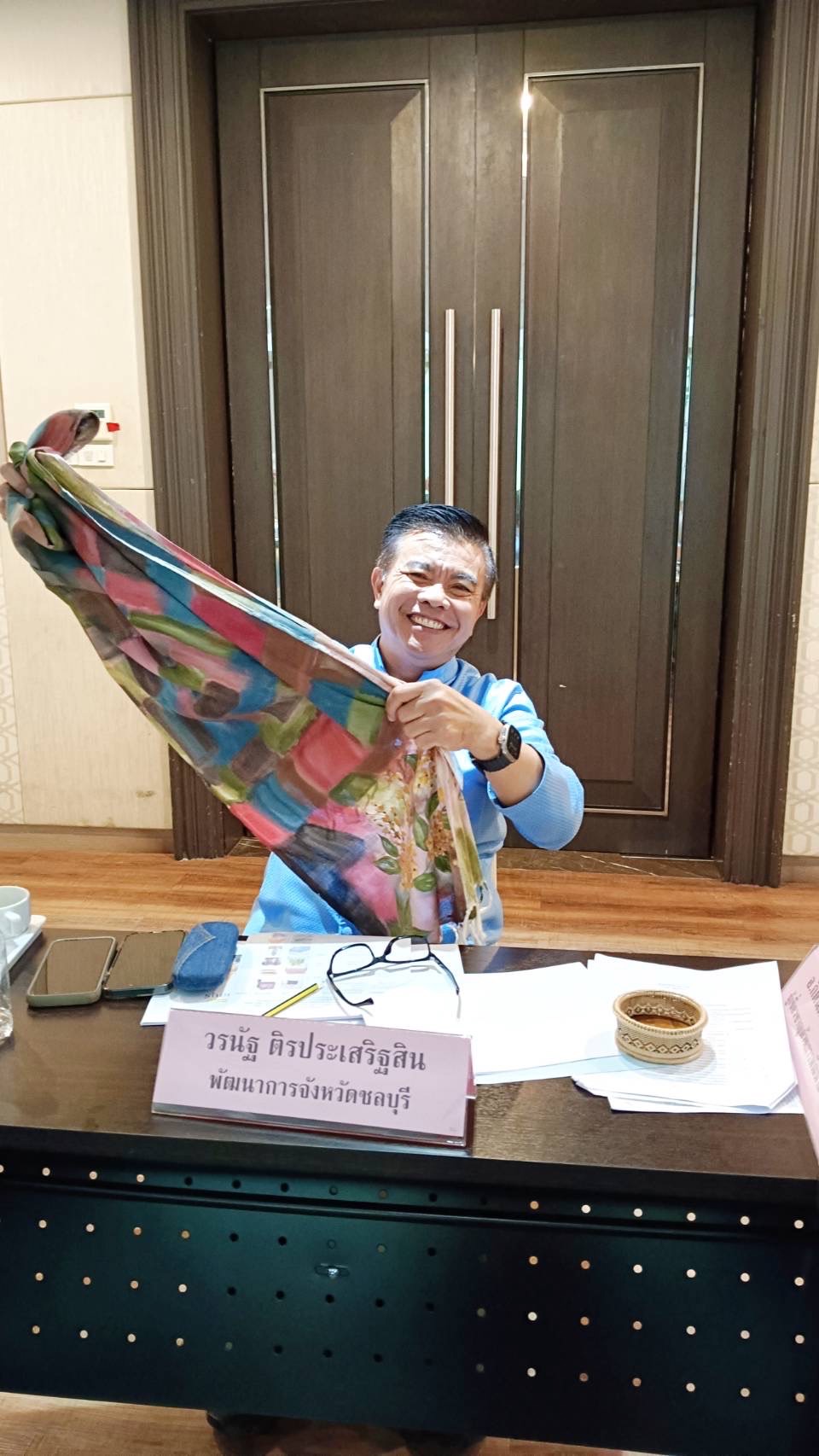 พช.ชลบุรี ดำเนินกิจกรรมประชาสัมพันธ์และทดสอบตลาด โครงการส่งเสริมกระบวนการเครือข่ายองค์ความรู้ (Knowledge Base OTOP : KBO)