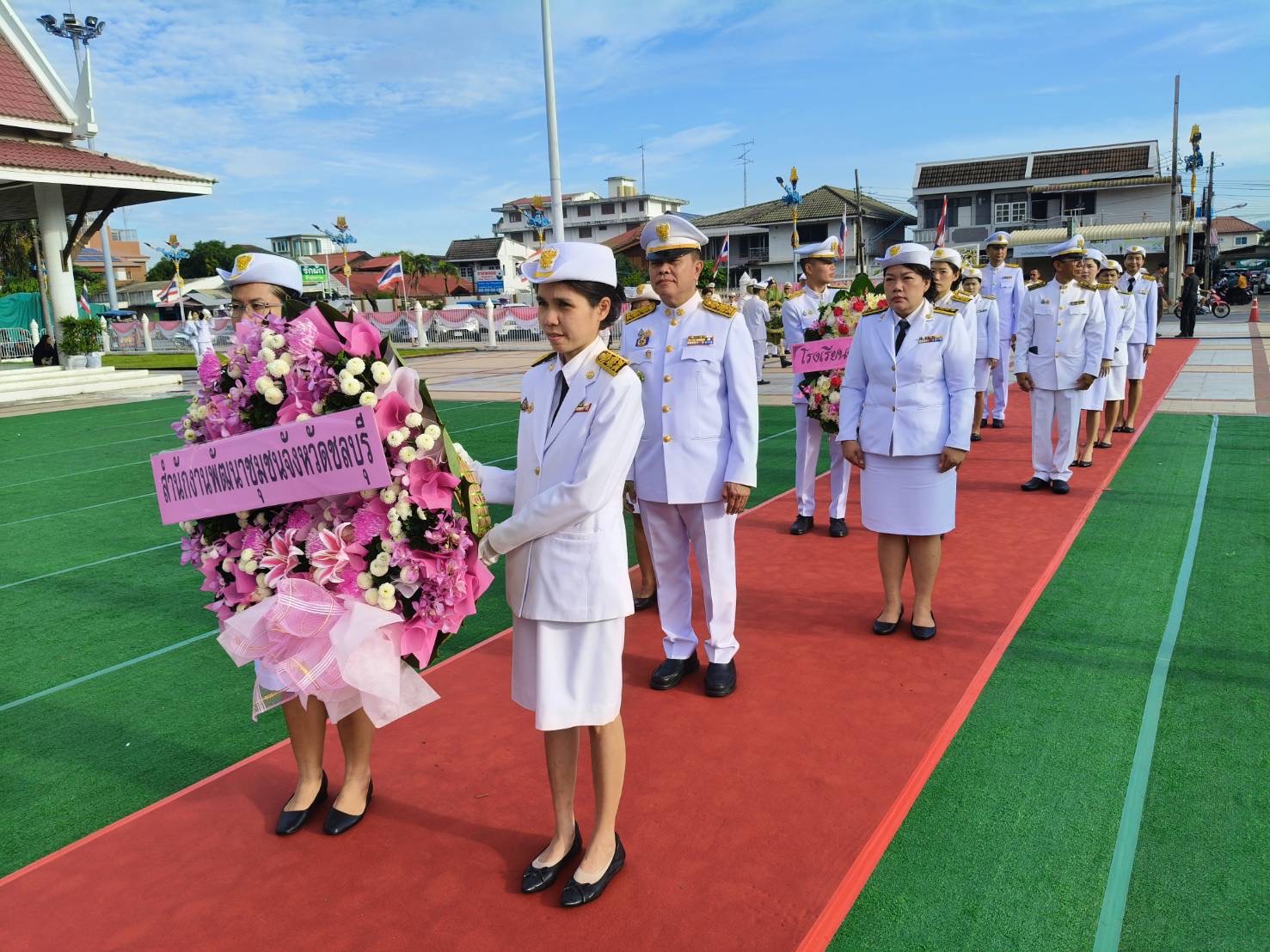 📍📍พช.ชลบุรีร่วมพิธีวางพวงมาลาถวายสักการะเนื่องในวันปิยมหาราช .