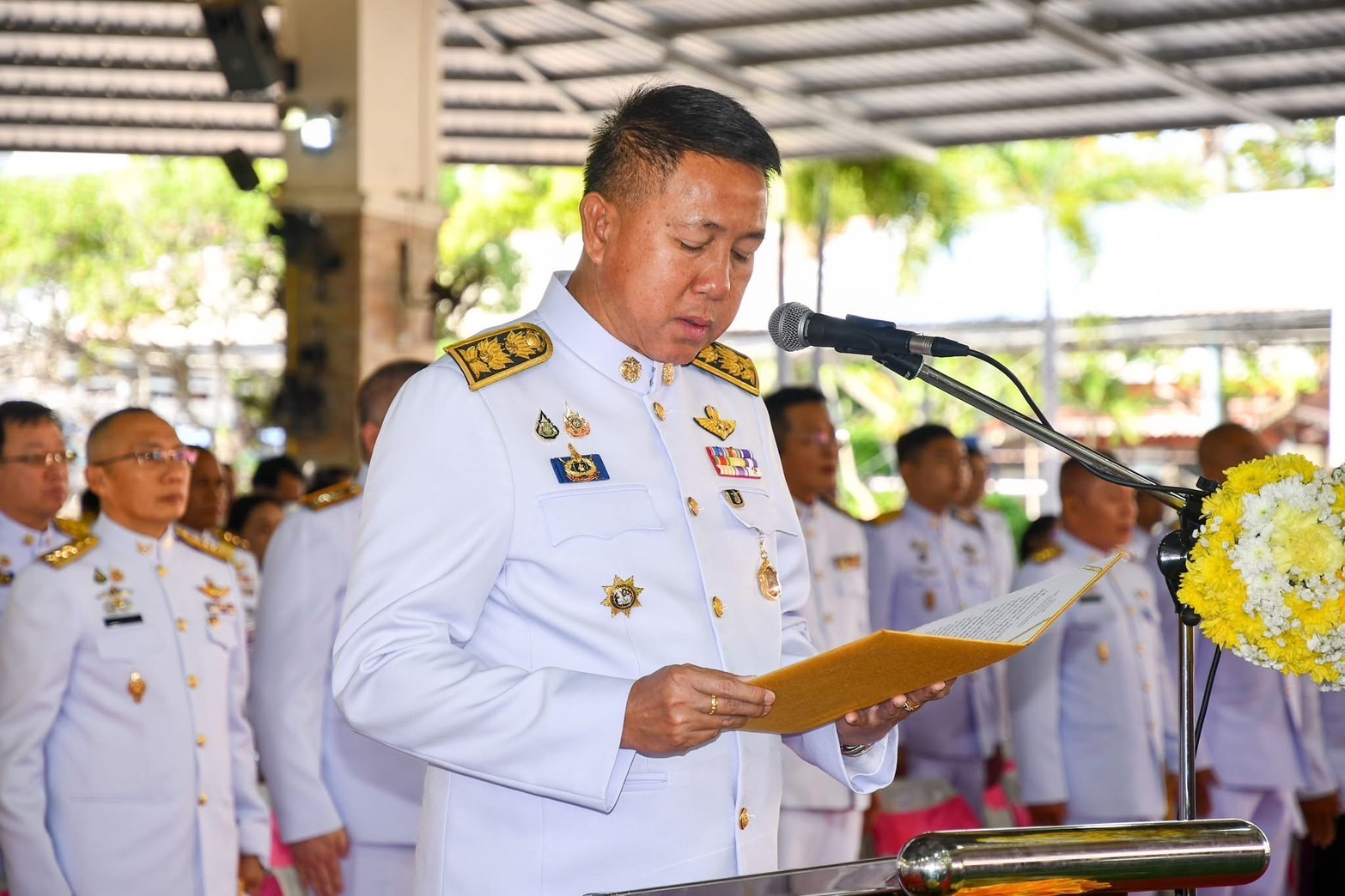 🙏📖 พช.ชลบุรี ร่วมพิธีถวายราชสักการะเนื่องในวันพ่อขุนรามคำแหงมหาราช ประจำปี 2568