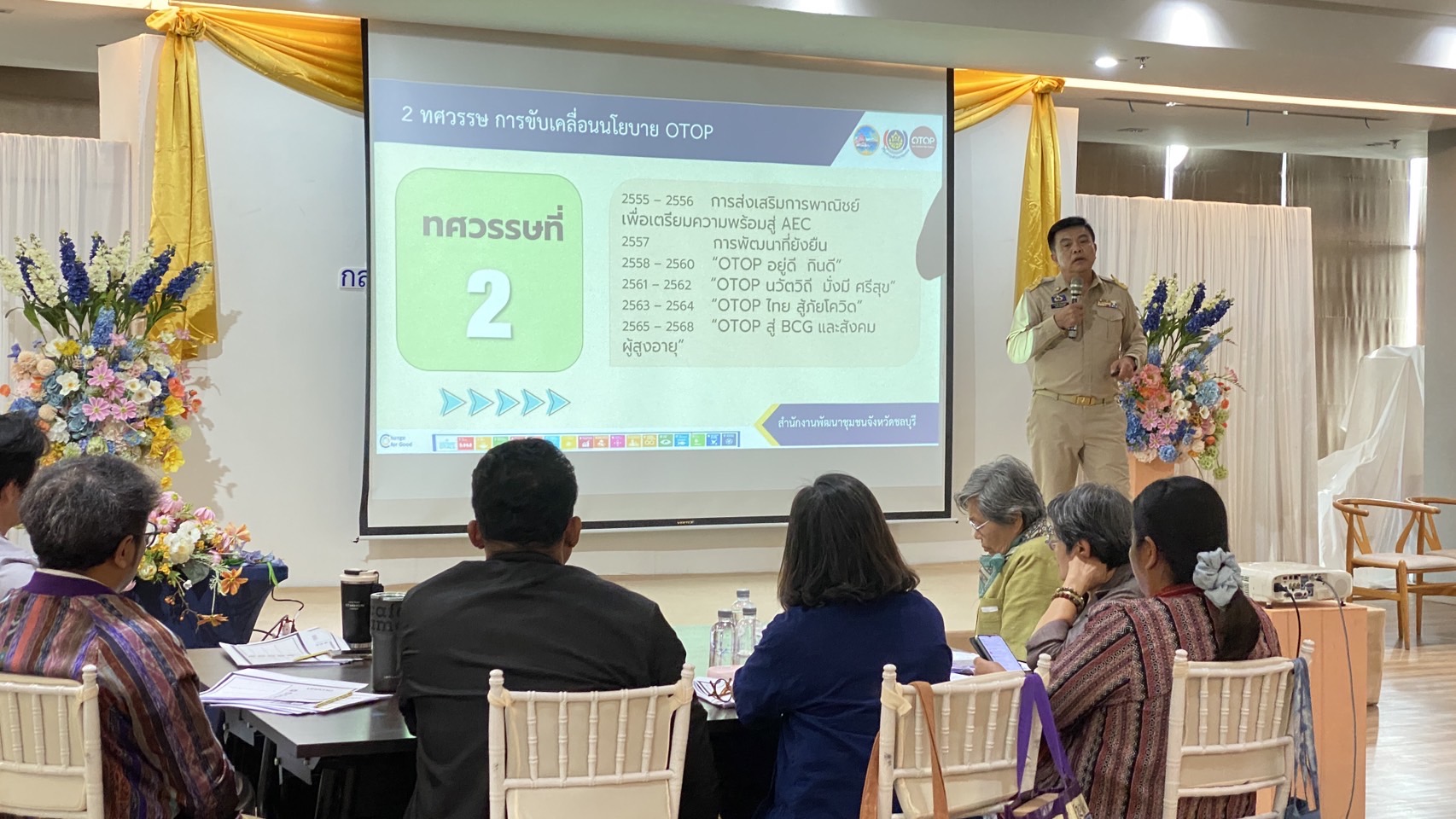 💯🏅สำนักงานพัฒนาชุมชนจังหวัดชลบุรี ดำเนินการจัดประชุมเชิงปฏิบัติการโครงการพัฒนาผลิตภัณฑ์ OTOP กลุ่มปรับตัวสู่การพัฒนา (Quadrant D) ให้มีคุณภาพมาตรฐาน ประจำปีงบประมาณ พ.ศ.2568