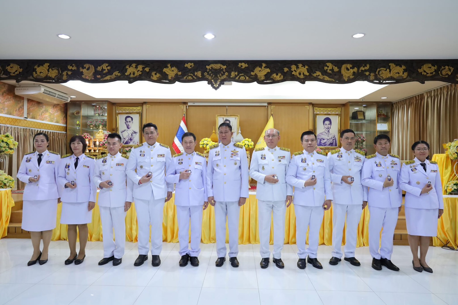 🌻✨พช.ชลบุรี ร่วมพิธีรับเหรียญที่ระลึกพระราชทาน เนื่องในวันข้าราชการพลเรือน และวันคล้ายวันสถาปนากระทรวงมหาดไทย ครบรอบ 133 ปี วันที่ 1 เมษายน 2568 กรมการพัฒนาชุมชน กระทรวงมหาดไทย