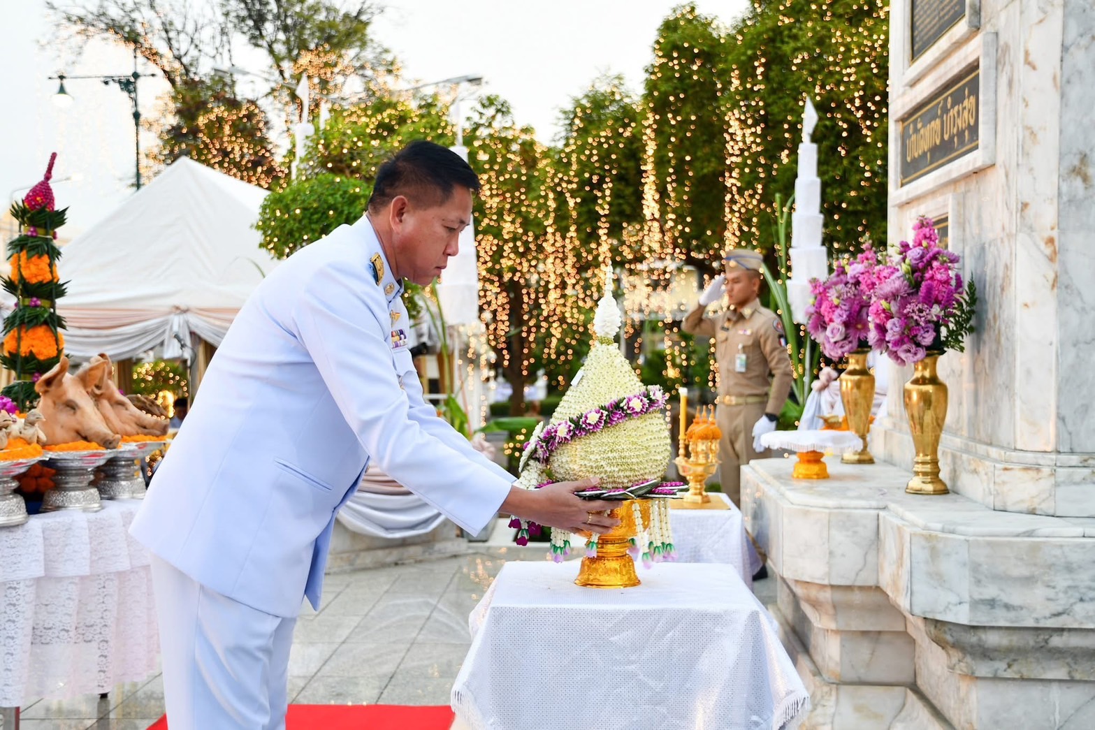 💐 ร่วมพิธีวางพานพุ่มดอกไม้ เนื่องในวันที่ระลึกคล้ายวันสถาปนากระทรวงมหาดไทย ประจำปี 2568 ครบรอบ 133 ปี แห่งวันสถาปนากระทรวงมหาดไทย