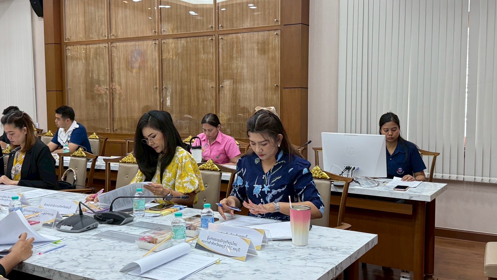 🌊🌊 พช.ชลบุรี จัดประชุมคณะทำงานสนับสนุนการดำเนินงาน ด้านการเกษตร ด้านการแปรรูป (OTOP/SMEs) ด้านการท่องเที่ยวโดยชุมชน ครั้งที่ 2/2568
