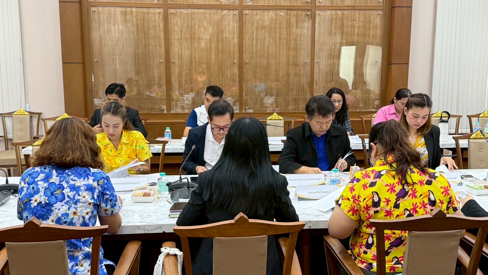 🌊🌊 พช.ชลบุรี จัดประชุมคณะทำงานสนับสนุนการดำเนินงาน ด้านการเกษตร ด้านการแปรรูป (OTOP/SMEs) ด้านการท่องเที่ยวโดยชุมชน ครั้งที่ 2/2568