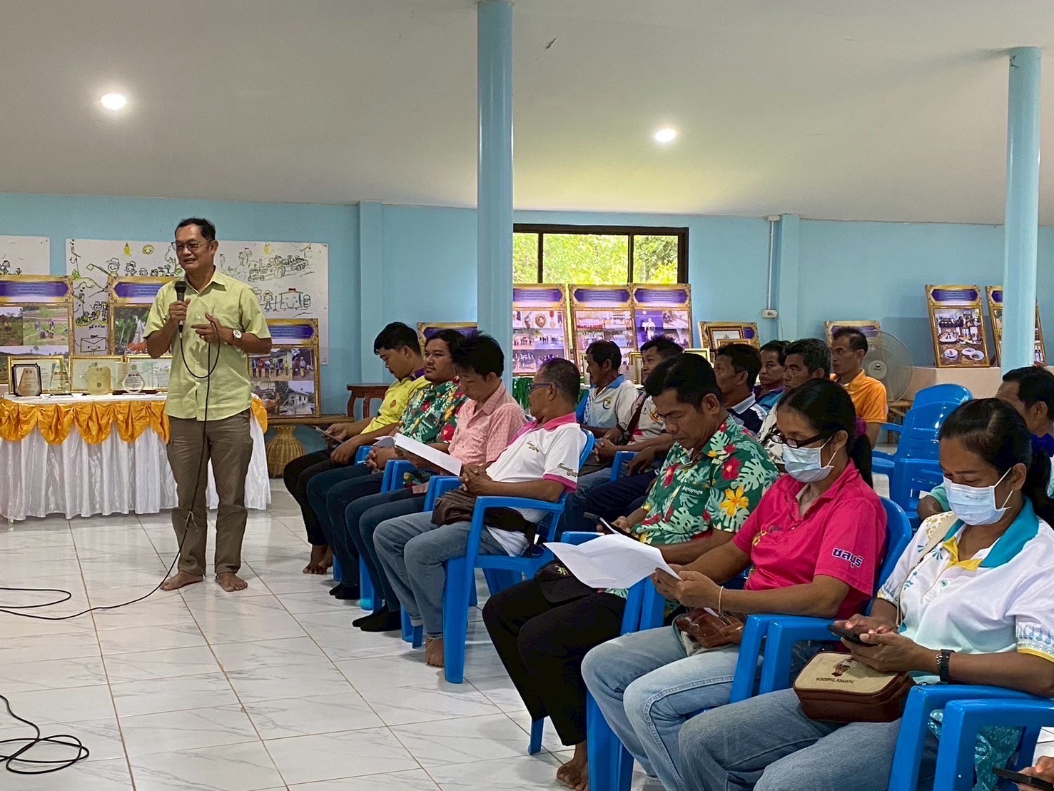 🧡🐘 พช.ชลบุรี ร่วมลงพื้นที่สนับสนุนหมู่บ้านคนรักษ์ช้างฯ จังหวัดชลบุรี