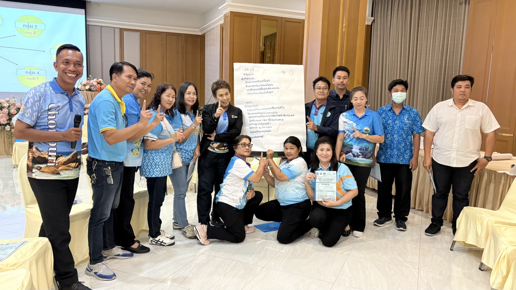 🩵 พช.ชลบุรี ร่วมกับเครือข่ายกองทุนแม่ของแผ่นดินจังหวัดชลบุรี ดำเนินโครงการอบรมหลักสูตรวิทยากรกระบวนการกองทุนแม่ของแผ่นดิน (ครู ค) 🩵